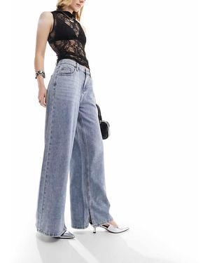 Urban Revivo High Waist Straight Leg Jeans - Blue