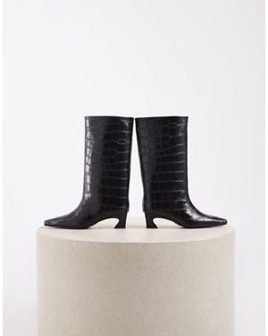 Steve Madden Carousel kitten-heel-stiefeletten mit spitzer zehenpartie - Schwarz