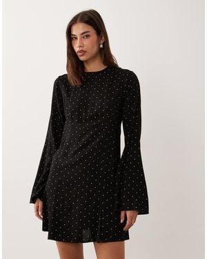 ASOS Long Sleeve Mini Dress - Black