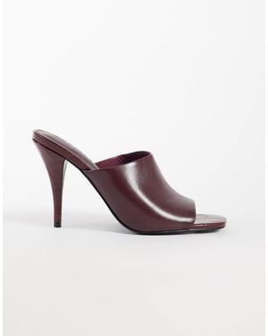 ASOS Native Cone Heeled Mules - Brown