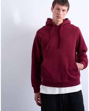 TOPMAN Boxy Fit Hoodie - Red
