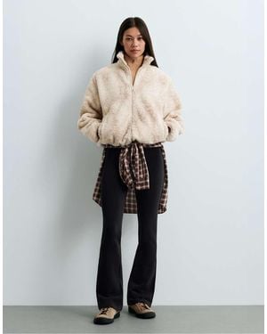Oysho High Rise Super Extra Warm Flare Trousers – Warm, Extra Warm Seamless - White