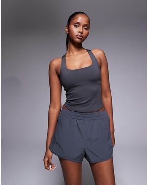 4505 Icon Woven Run Short With Zip Pockets - Blue