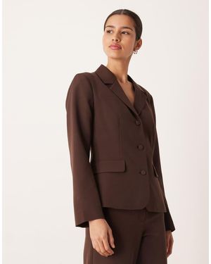 Vila Tailored Blazer Co-ord - Brown