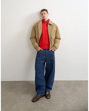 TOPMAN Nylon-bomberjacke - Blau