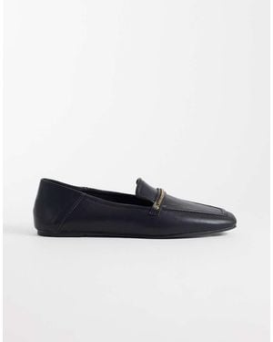 ASOS Marlon Slim Chain Loafers - Blue