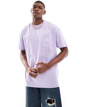 Threadbare – oversize-t-shirt - Lila