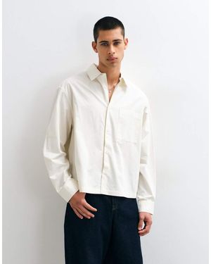 ASOS Boxy Oversized Poplin Shirt - White