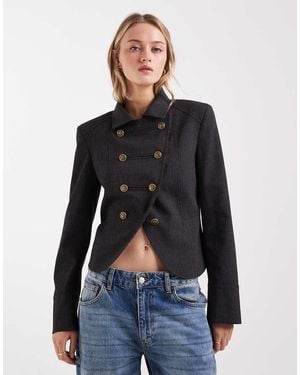 ASOS Shrunken Drummer Style Jacket - Blue