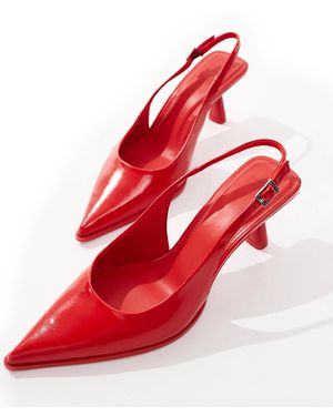 Escarpins a talon argent et transparent Bershka en coloris Bleu Lyst