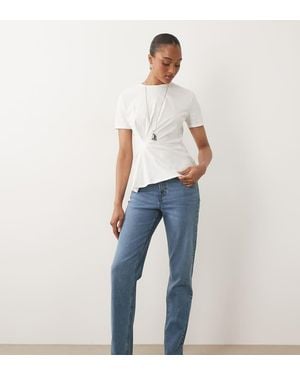 ASOS Asos Design Tall Slim Fit Mom Jeans - Blue