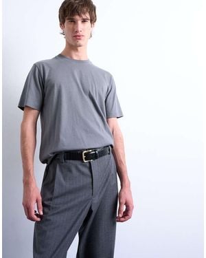 TOPMAN Regular Fit T-Shirt - Grey