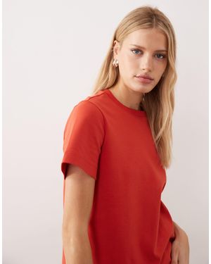 Aware – schweres, kastiges t-shirt - Rot