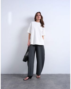 TOPSHOP Co Ord Barrel Trouser - White