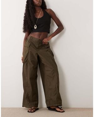 ASOS Utility Pocket Side Balloon Trouser - Brown