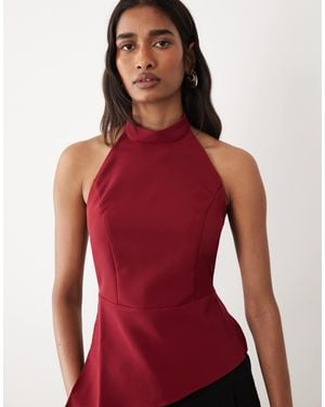 Miss Selfridge Tailored Backless Halter Top