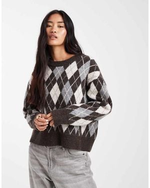 ONLY Brushed Knitted Jumper - Grey