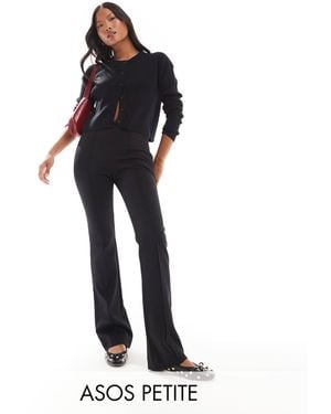 ASOS Asos Design Petite Tailored Pintuck Pants - Black