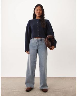 JDY Petite Vanessa Wide Leg Jeans - Blue
