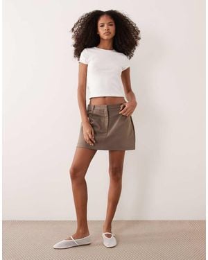 Miss Selfridge Tailored Skort - Natural