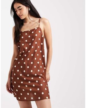 Vero Moda Linen Touch Throw On Mini Dress - Multicolour
