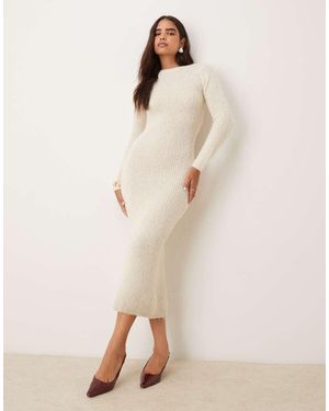 Glamorous Roll Neck Maxi Dress - Natural