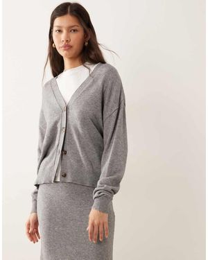 Vila Knitted Cardigan - Grey