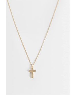 ASOS Cross Pendant Necklace - White