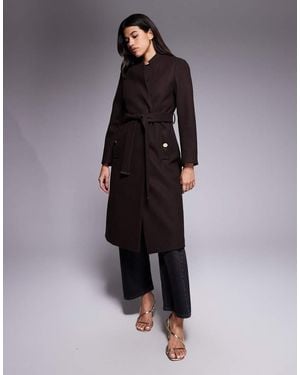 River Island Belted Coat - Brown