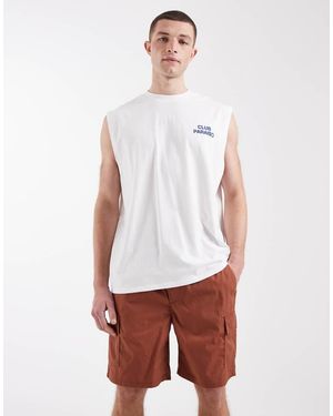 Only & Sons Pantalones Cortos Marrón Óxido Cargo De - Blanco