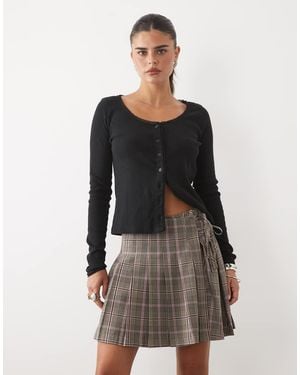 Nobody's Child Traje De Falda Mini Kilt Cruzada Con Pinzas Y - Neutro