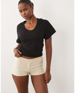 Motel Wesara Mini Shorts - Natural
