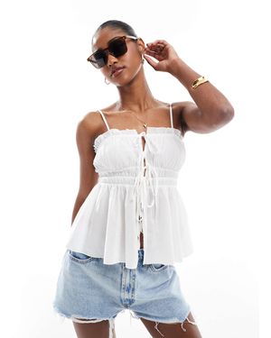 Stradivarius – str – camisole-top - Weiß