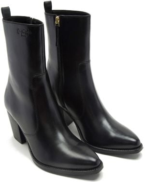 OFF THE HOOK – 'tower' – trendige, knöchelhohe stiefel aus hochwertigem leder - Schwarz