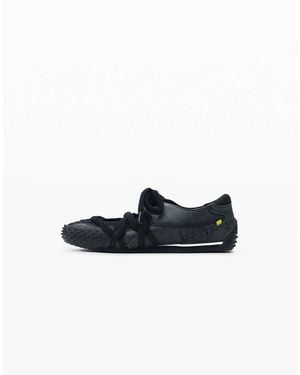 Desigual – ledersneaker zum schnüren - Schwarz