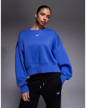 Nike Phoenix Fleece Over-oversized Sweatshirt - Blue