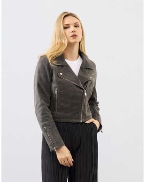 Bolongaro Trevor Real Leather Millie Biker - Grey