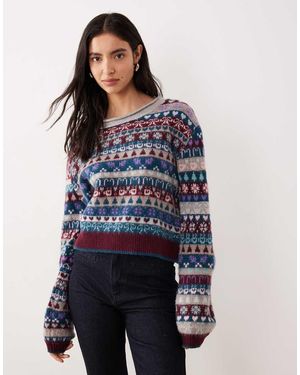 Free People Jersey Con Patrón Gráfico Favorite Things De -Rojo - Azul