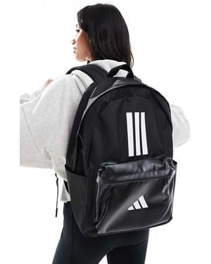 adidas Originals Adidas Training 3 Stripe Pocket Backpack - Black