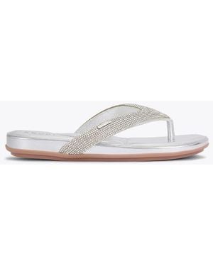 Carvela Kurt Geiger Riviera Jewel Flat Sandals - White