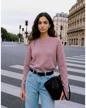 Vero Moda Round Neck Knitted Jumper - Purple