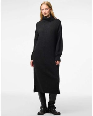 Pieces Knitted Dress - Blue