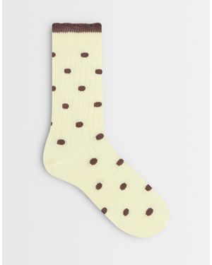 ASOS – gepunktete socken - Natur