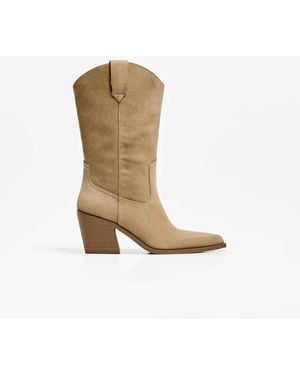 Bershka – cowboy-stiefel - Weiß