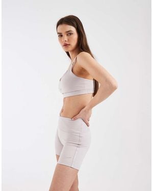 Nike One Dri-Fit Wrap Waist 5 Inch Shorts - White