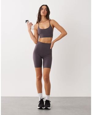 4505 Icon Light Support Sports Bra With Adjustable Straps - Grey
