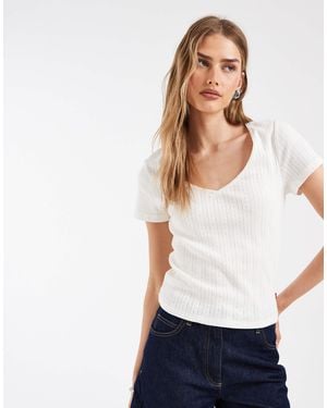 Levi's Sweetie t-shirt mit schleife - Weiß