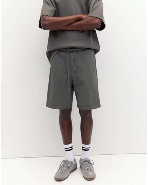 Pull&Bear Piqué jogger Bermuda Shorts - Grey