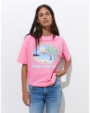 Pull&Bear – t-shirt - Pink