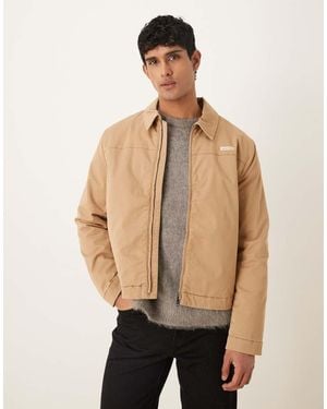 Calvin Klein Relaxed Fit Workwear Jacket - Natural